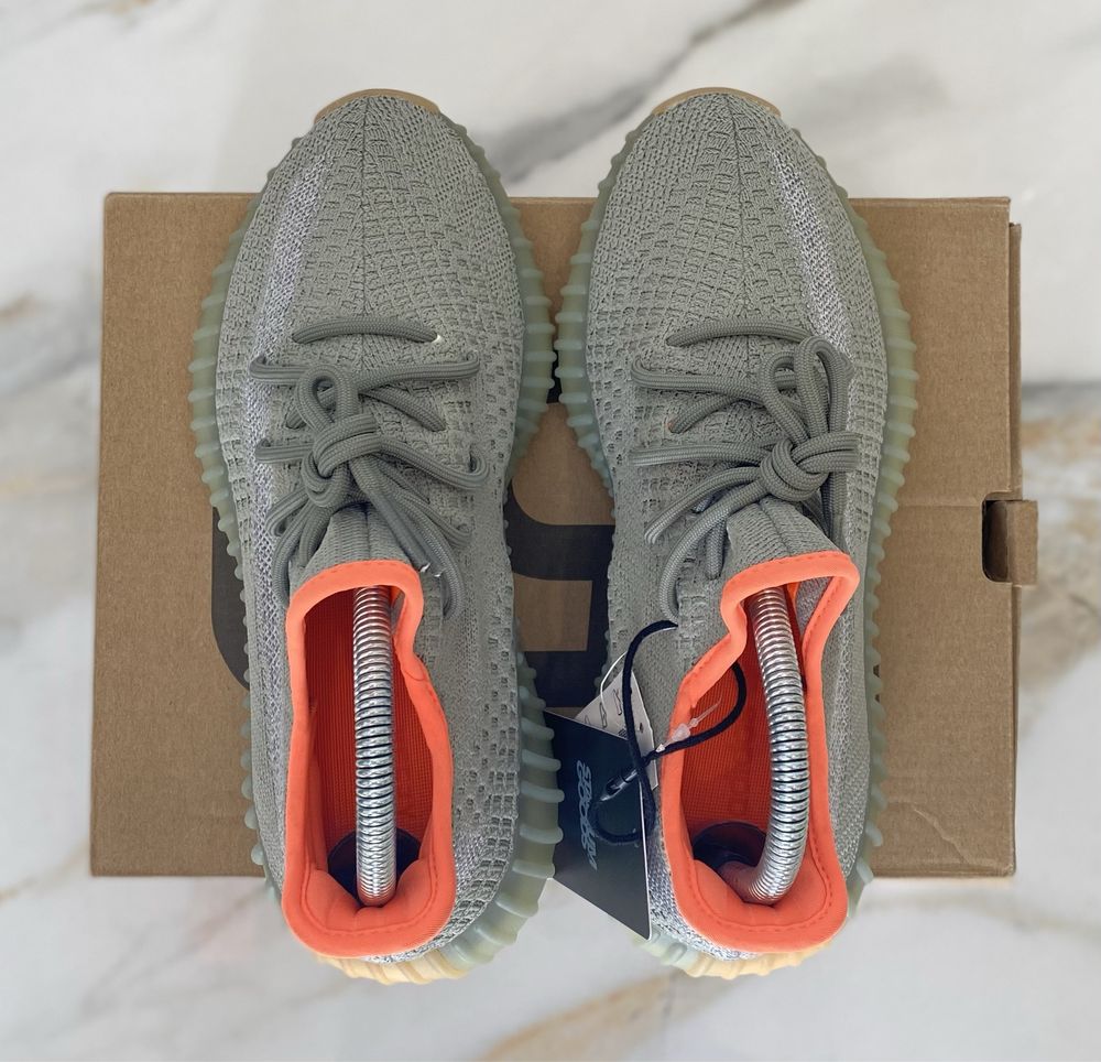 Yeezy boost 350 us6 Desert Sage yezzy оригинал женские 700 slide 38