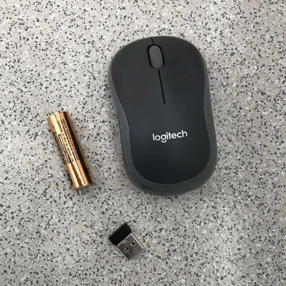 Миша Logitech M185 Wireless Grey