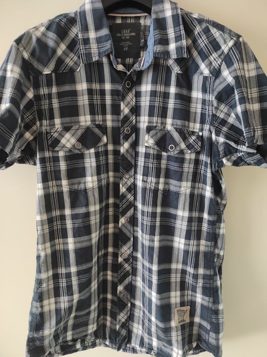 H&M, jak nowa, koszula na krótki rękaw, 100% bawełna, rozm. S