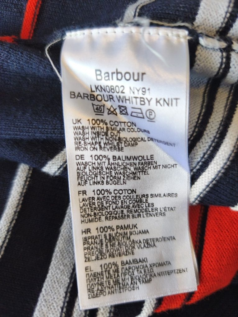 Barbour sweter damski bawełniany rozmiar M dłuższy