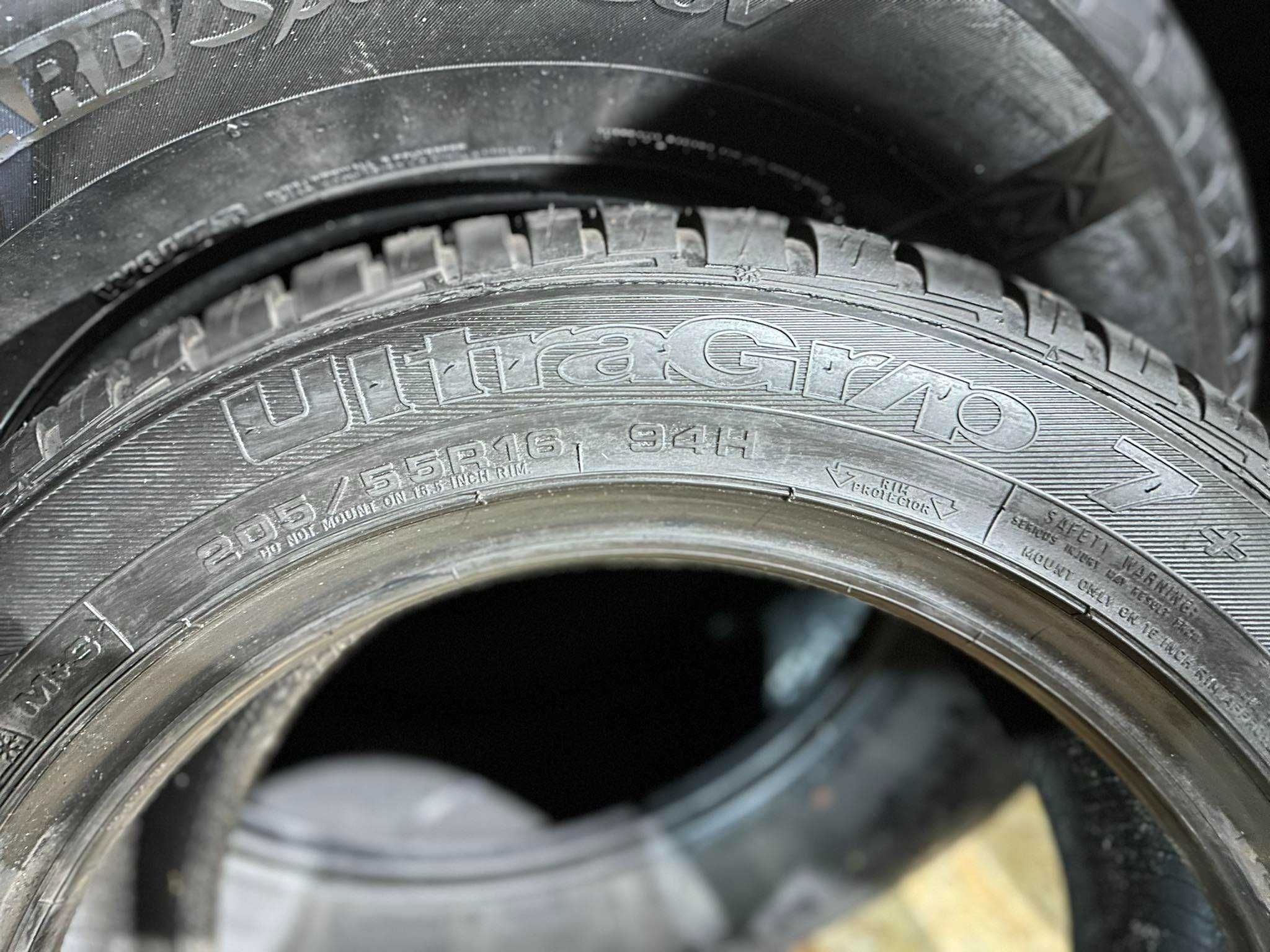 НОВІ! Зимові шини 205/55 R16 GoodYear UltraGr/p7+ 4шт Slovenia