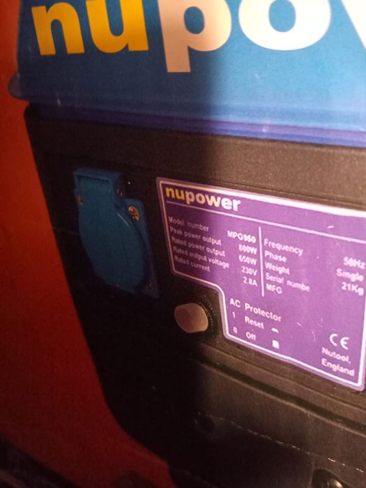 Gerador a gasolina 800w novo dentro da caixa