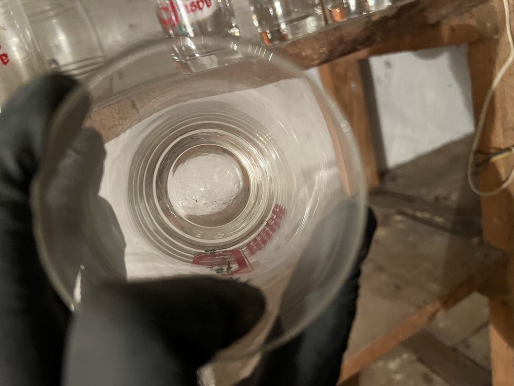 Wysokie szklanki piwo jasne browar Okocim antyk prl