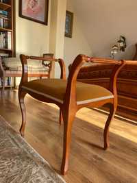 Krzesło - kozetka stylowa dł. 61 cm