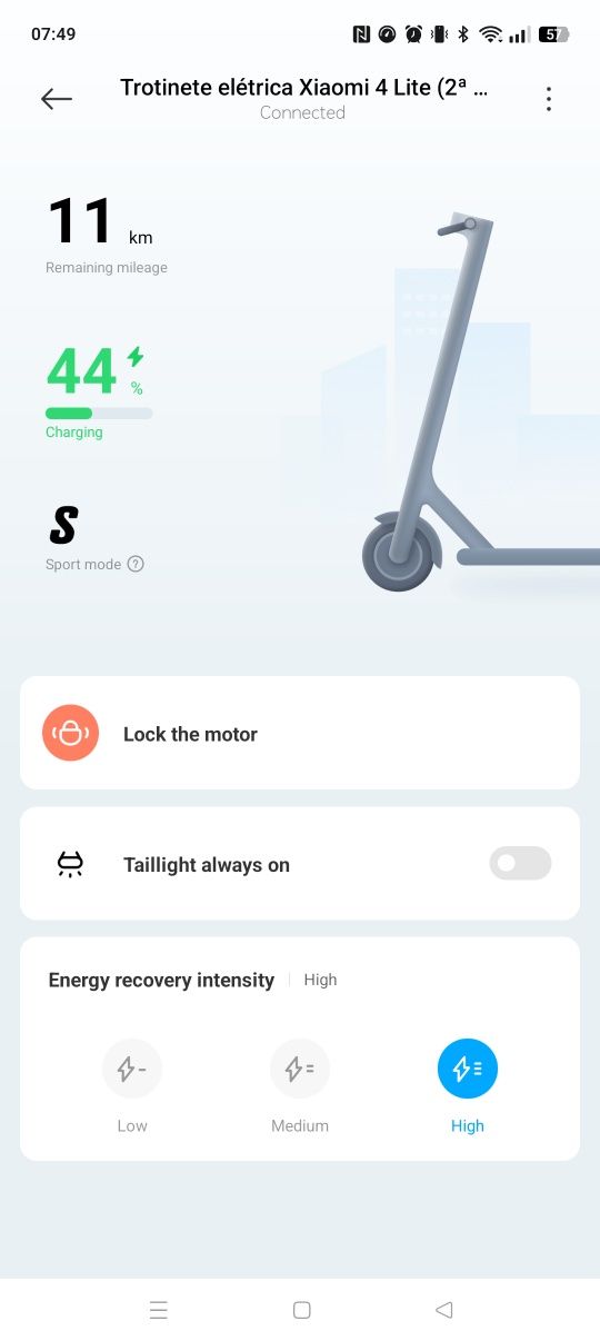 Trotinete Elétrica XIAOMI 4 Lite 2ª Geração