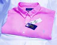 Polo Ralph Lauren lniana koszula różowa XXL Slim Japan dolce gabbana