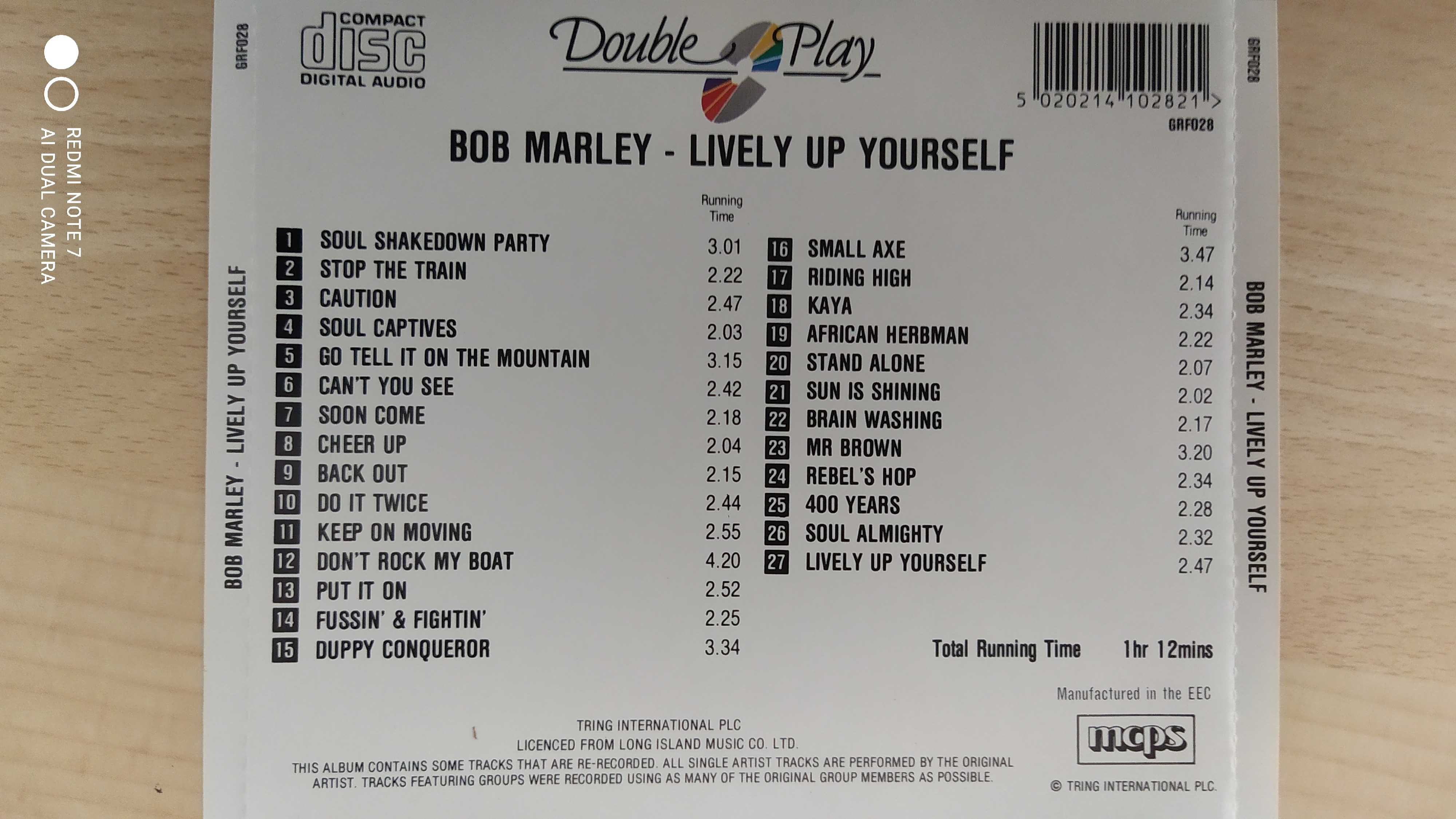 Bob Marley Lively Up Yourself CD
