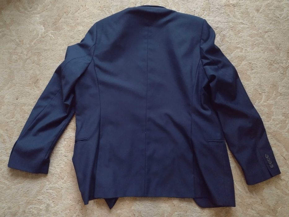 Garnitur KONIK gładki granatowy męski r. 176/92 - stan idealny