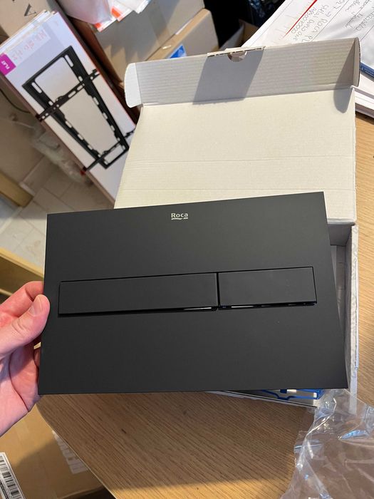 Przycisk ROCA Duplo PL7 2-funkcyjny czarny mat