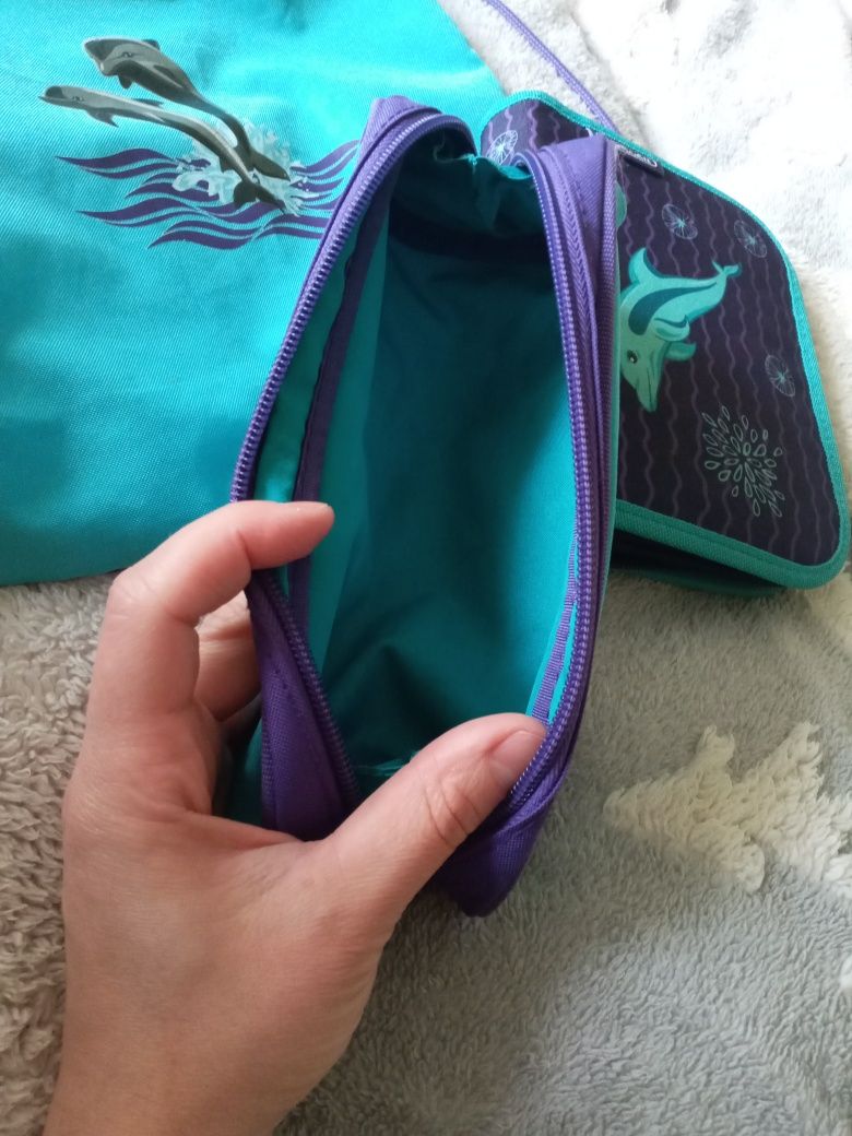 Школьный рюкзак для мальчиков/ девочек с дельфинами Step by Step