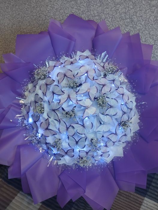 Букети с бабочек / букети з метеликів