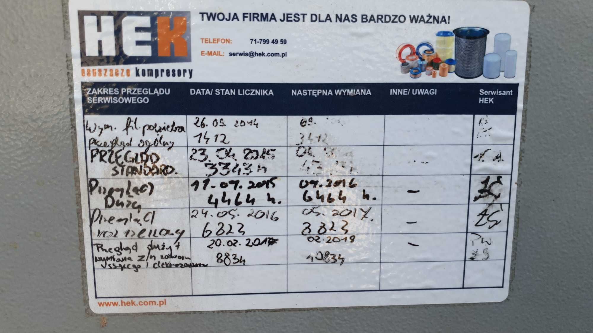 Kompresor ,śrubowy, dari, 22kw , idealny , serwis,