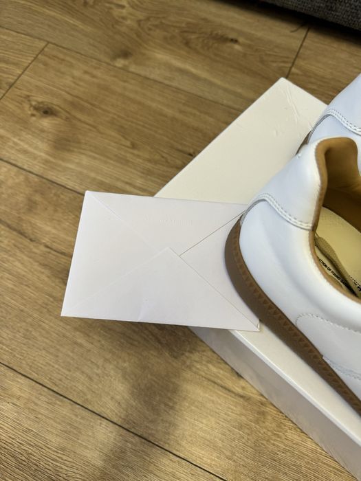 кеды Maison Margiela Gats mm6 painted white с краской