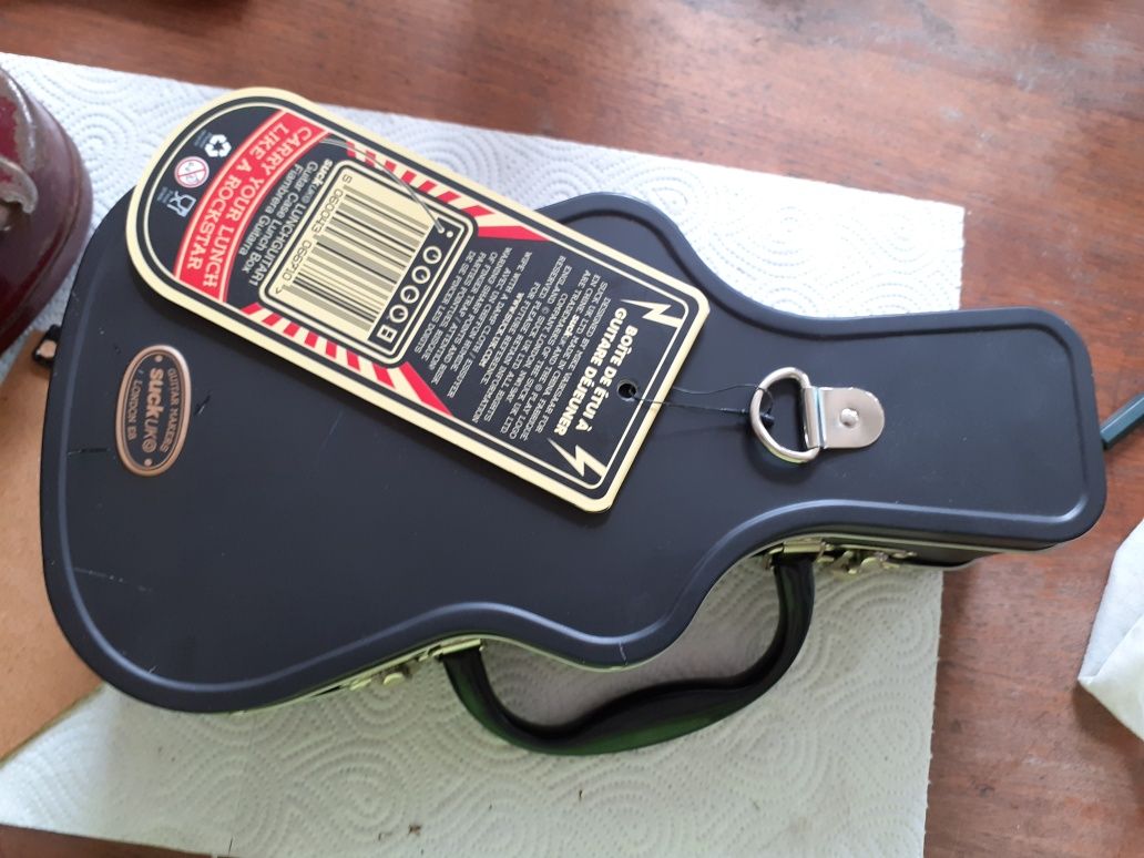 Gitara metalowe pudełko na lunch
