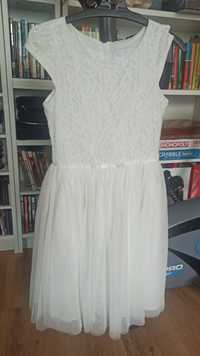 Sukienka biała 140 cm