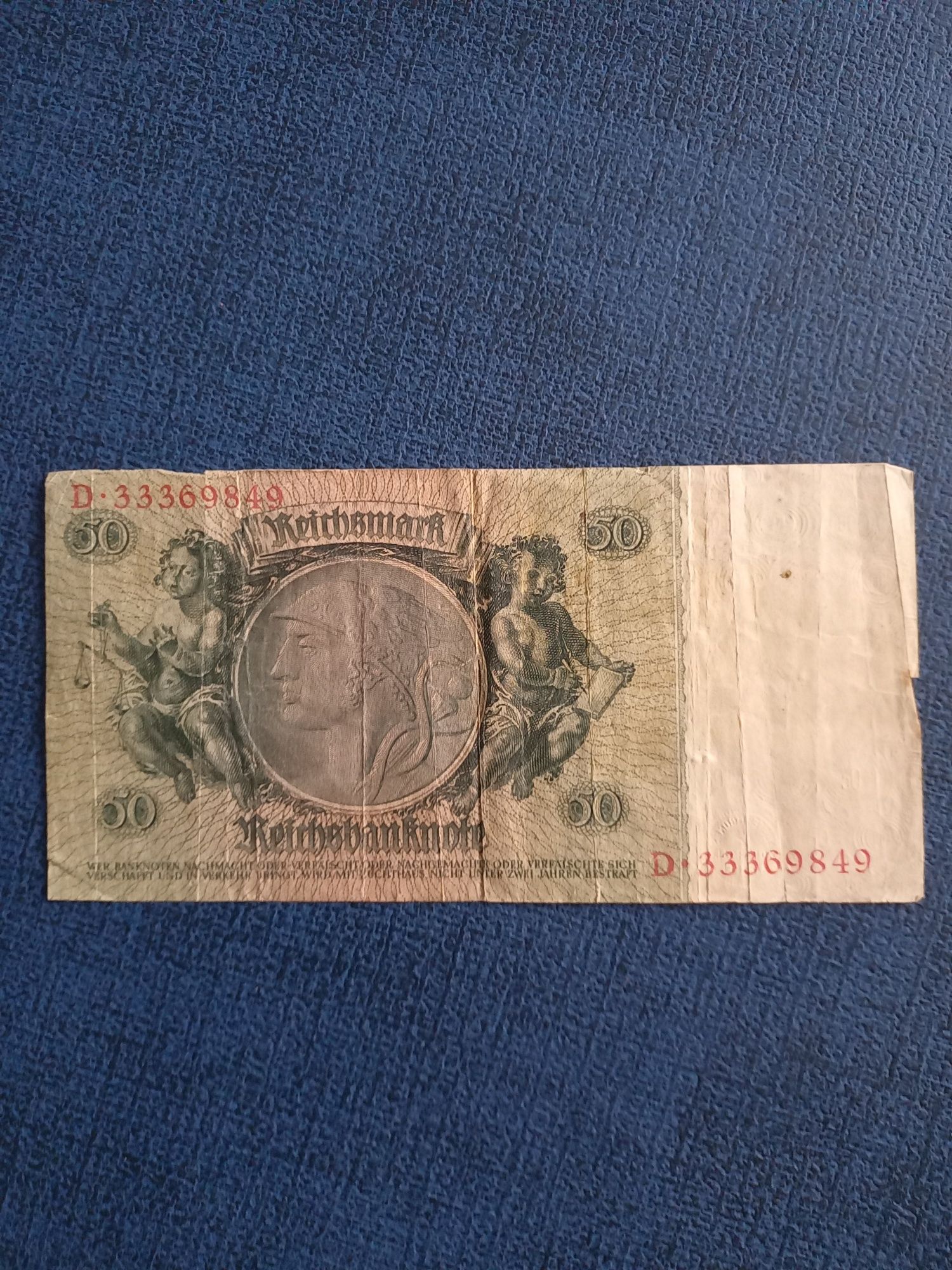 50 marek 1933 Seria D