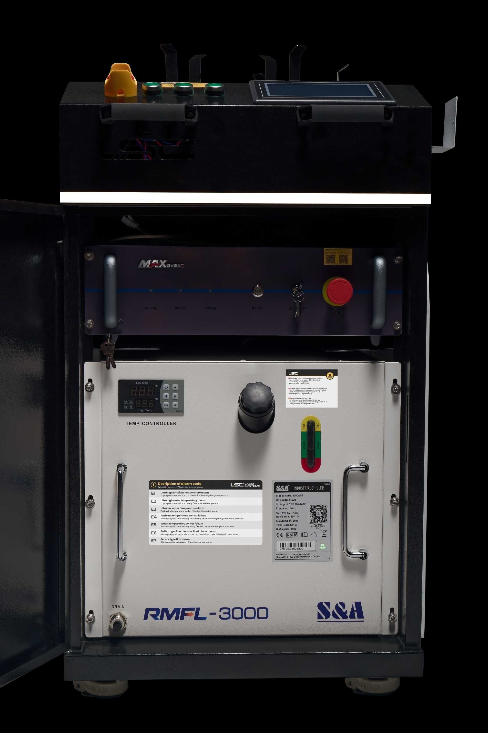 LSC PowerPulse 500W Pulsacyjna czyszczarka laserowa chłodzona cieczą