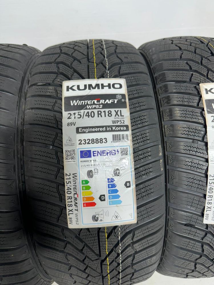215/40r18 Kumho WinterCraft WP52 89V XL 2024