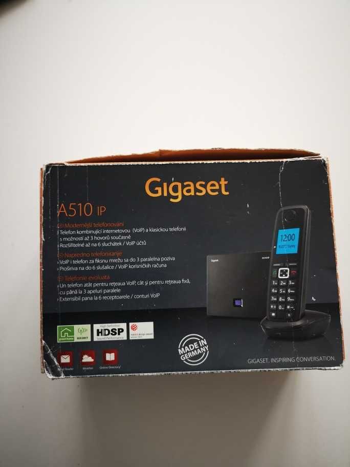 Telefon stacjonarny bezprzewodowy Gigaset A510 IP z bramką VOIP