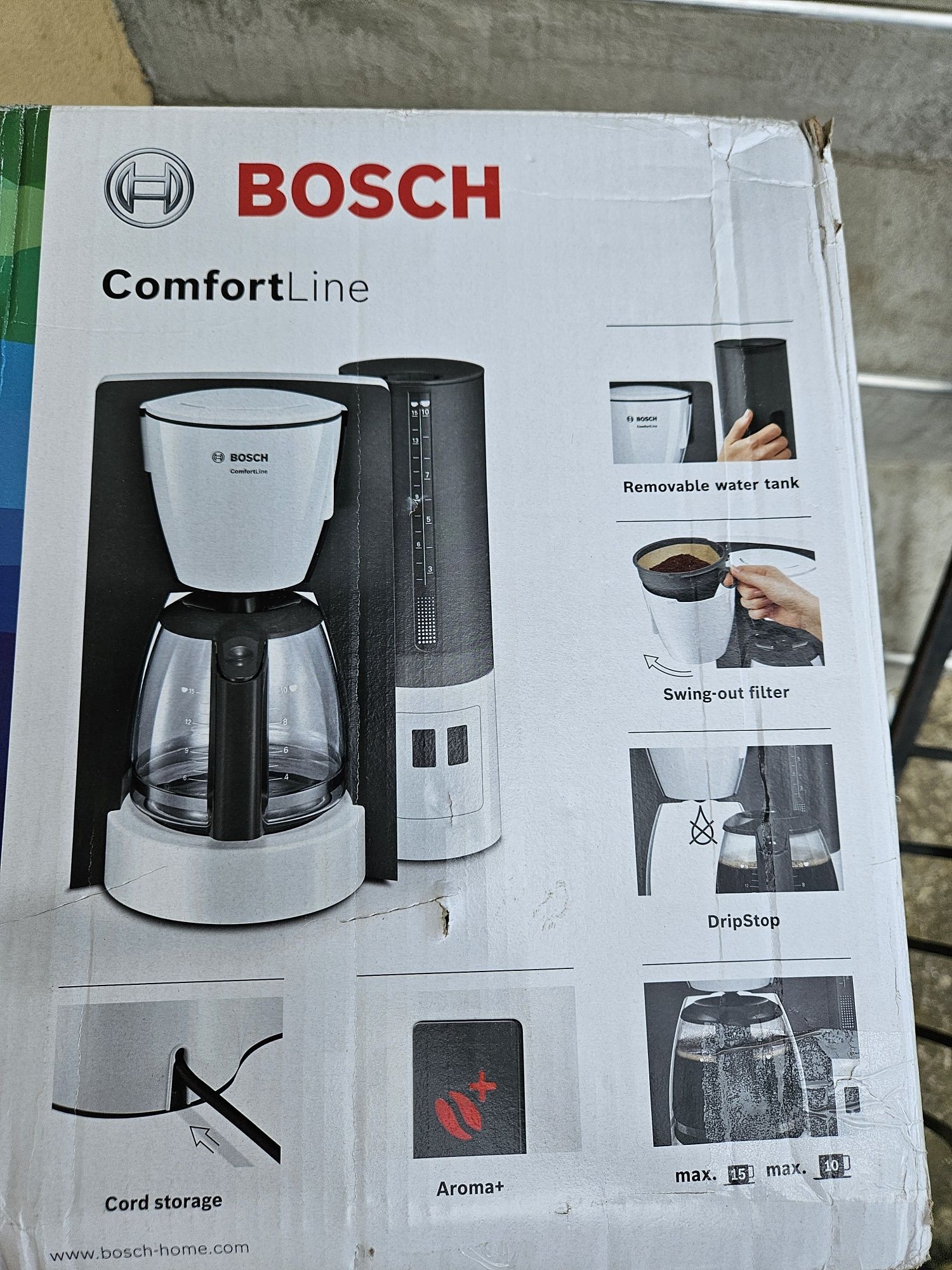 Ekspres przelewowy Bosch TKA 6A041 Biały