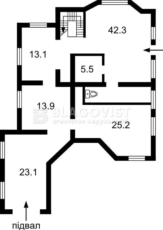 БЕЗ % Продаж будинку с.Княжичі 357 м2 (18 соток) Броварський р-н