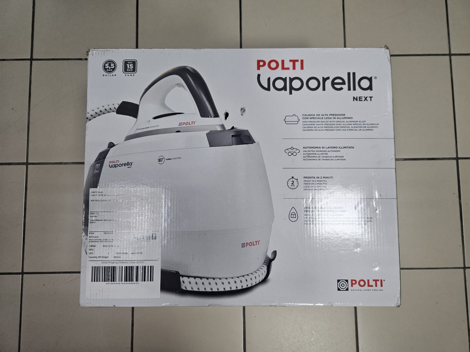 Праска з парогенератором Polti Vaporella Next VN18.15