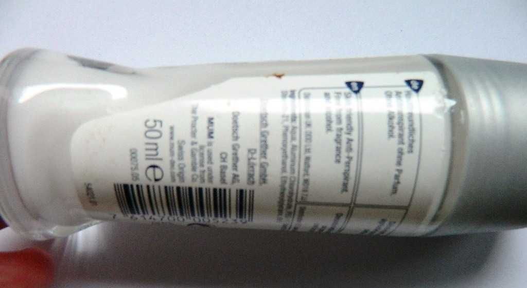 Roll-On Deodorant Mum Soft, bezzapachowy 50 m