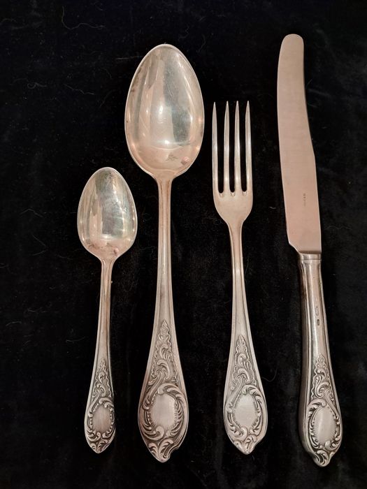 Набор столовый из серебра 875пробы