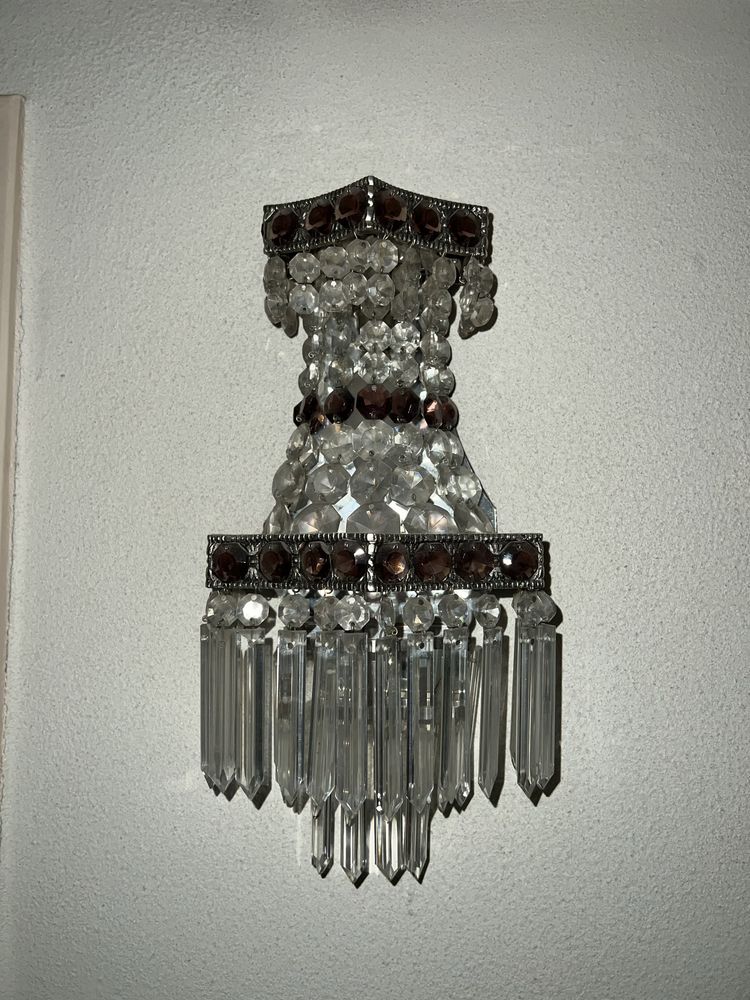 Conjunto de candeeiros de parede de cristal (2)