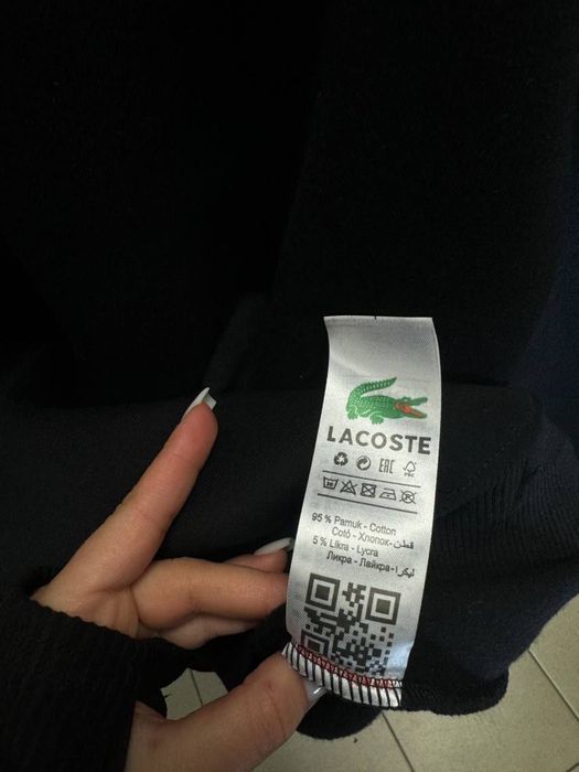 МУЖСКОЙ СВИТШОТ LACOSTE кофта брендовая флис крокодил премиум s-xxl