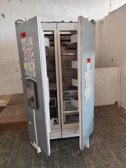 Zestaw American Side-By-Side Gaggenau Lodówka i Zamrażarka z kostkarką
