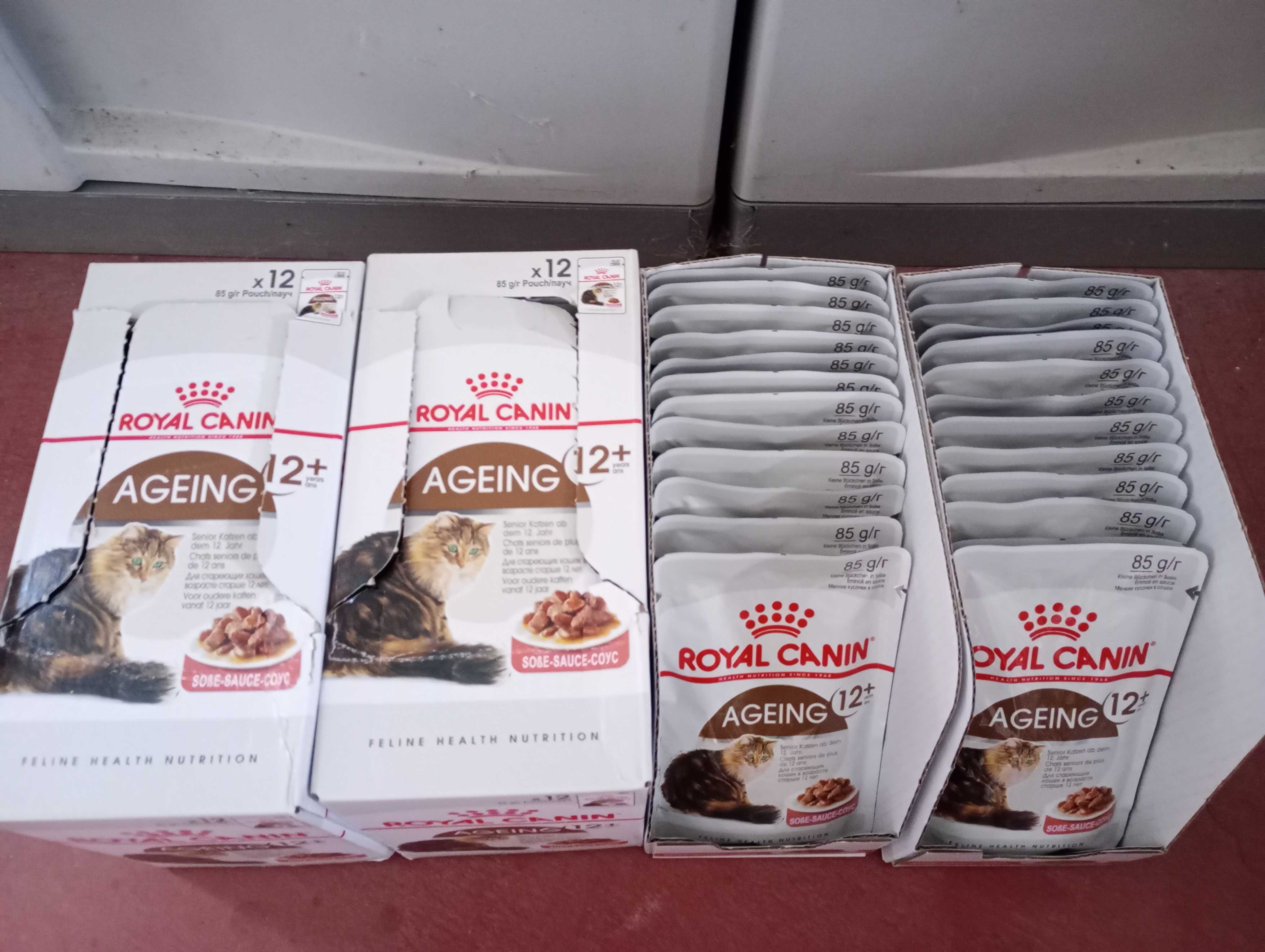 Royal Canin Ageing +12 Mokra karma w sosie dla starszych kotow