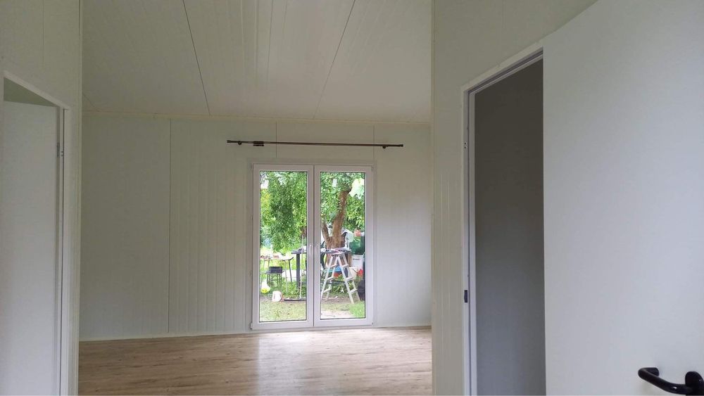Domek letniskowy/całoroczny 7x6 (42m2) z wyposażeniem
