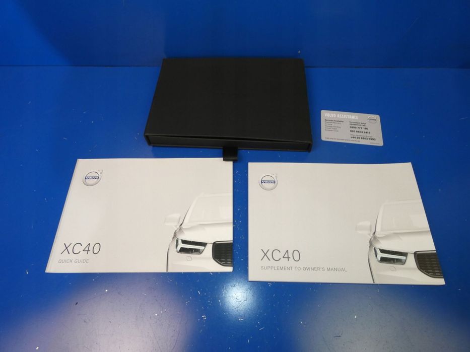 VOLVO XC40 INSTRUKCJA OBSŁUGI ETUI KSIĄŻKA