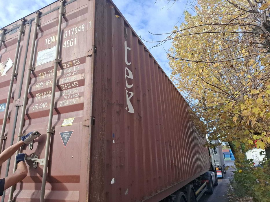 Kontener morski 12 metrowy, używany, 40 HC - Pewny Kontener / PZ