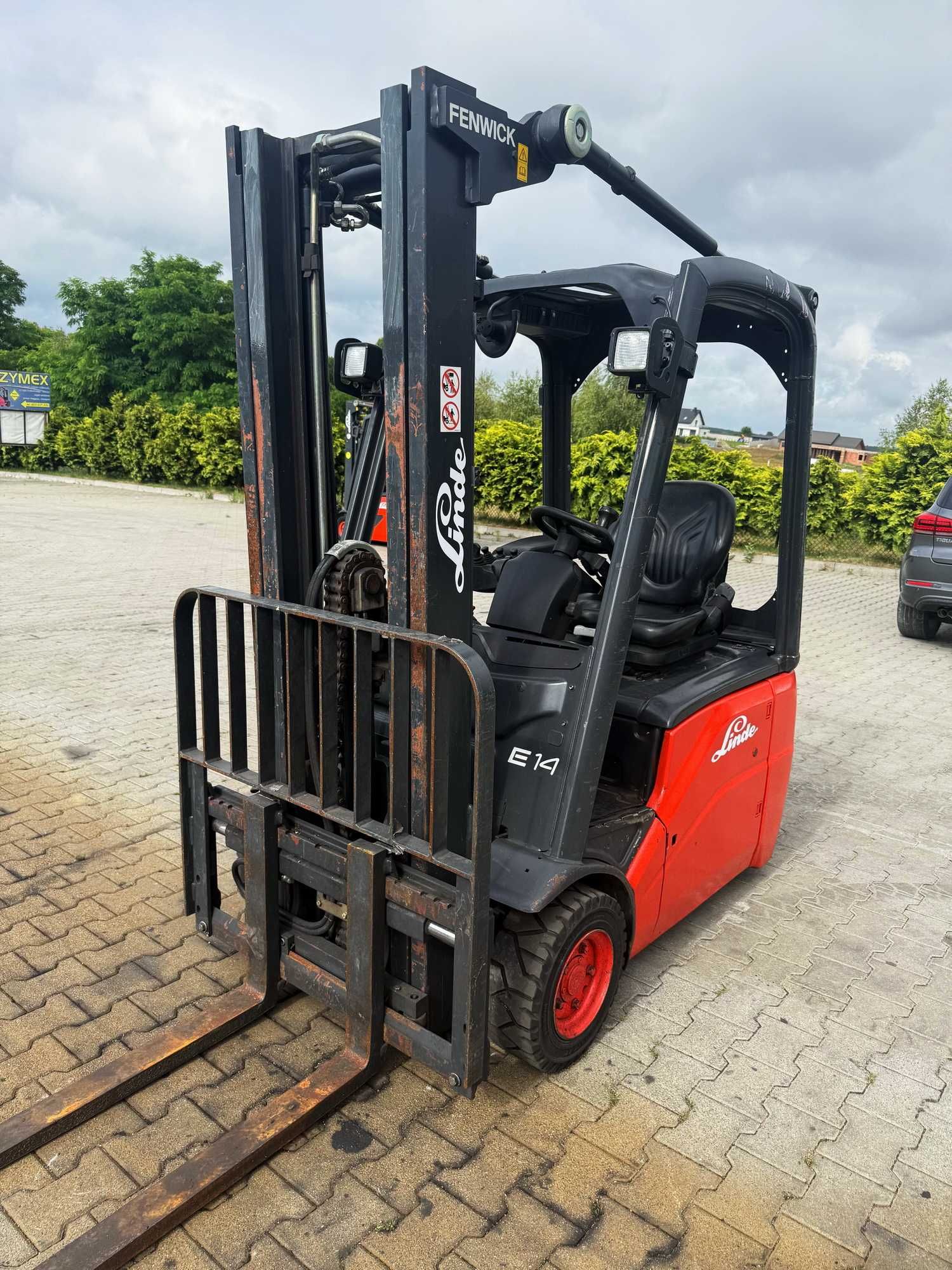 wózek widłowy elektryczny LINDE E14-01 1.4T Triplex 4.60m 6600mtg 2012