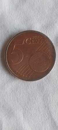 Vendo esta moeda de 5 cêntimos Espanha 2011 com muitos defeitos