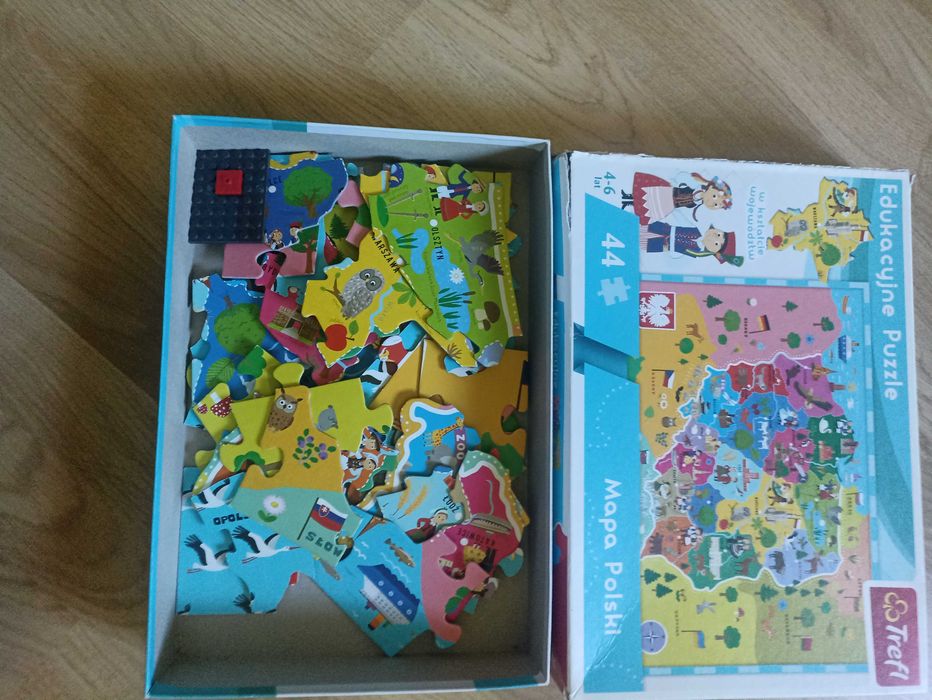 Edukacyjne Puzzle Mapa Polski