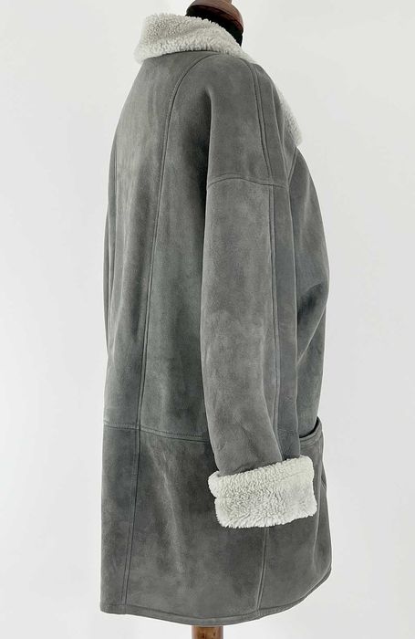 Kożuszek stalowy naturalne futro Rozmiar 40/42