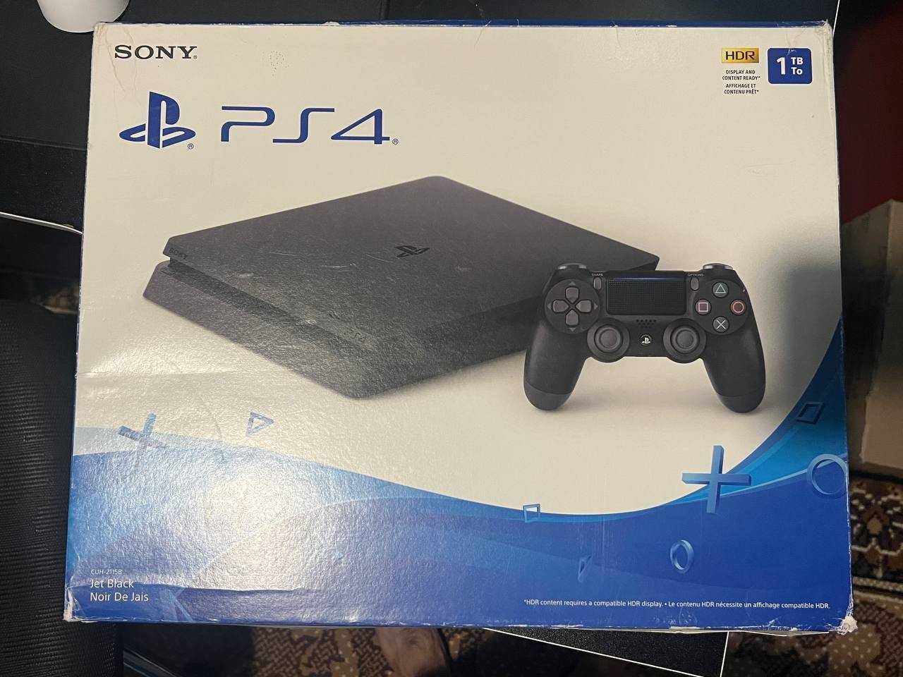 PlayStation 4 Slim 1TB Black (CUH-2208B) + ДВА ГЕЙМПАДА PS4