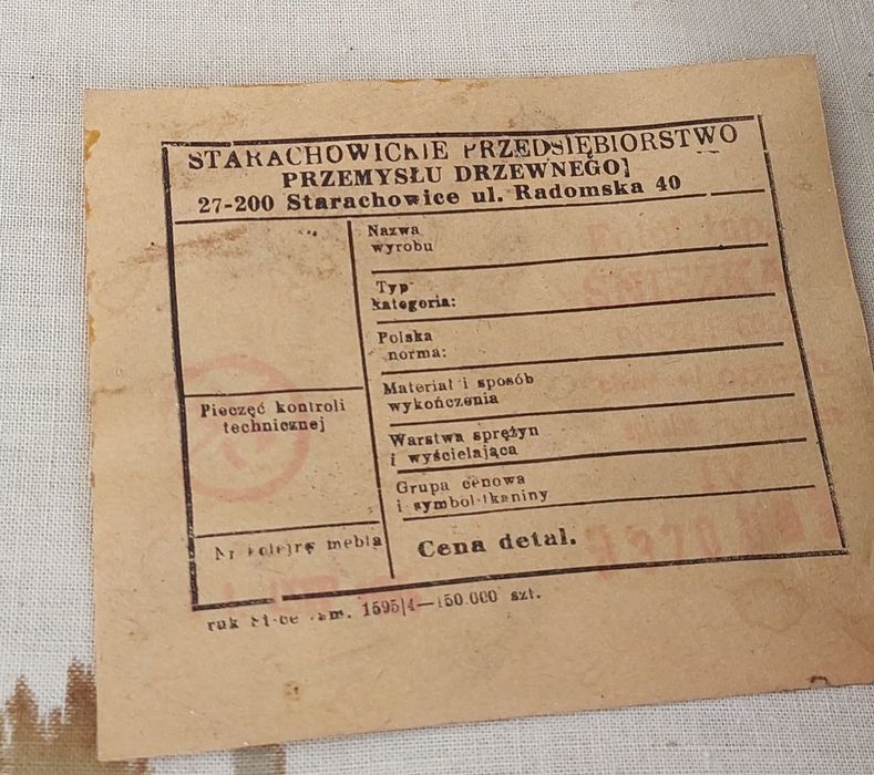 Fotel PRL Lisek Śnieżnik