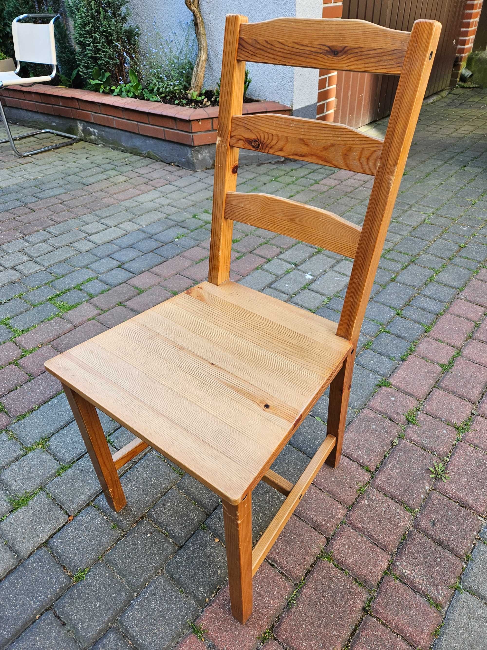 Krzesła drewniane - zestaw 4szt