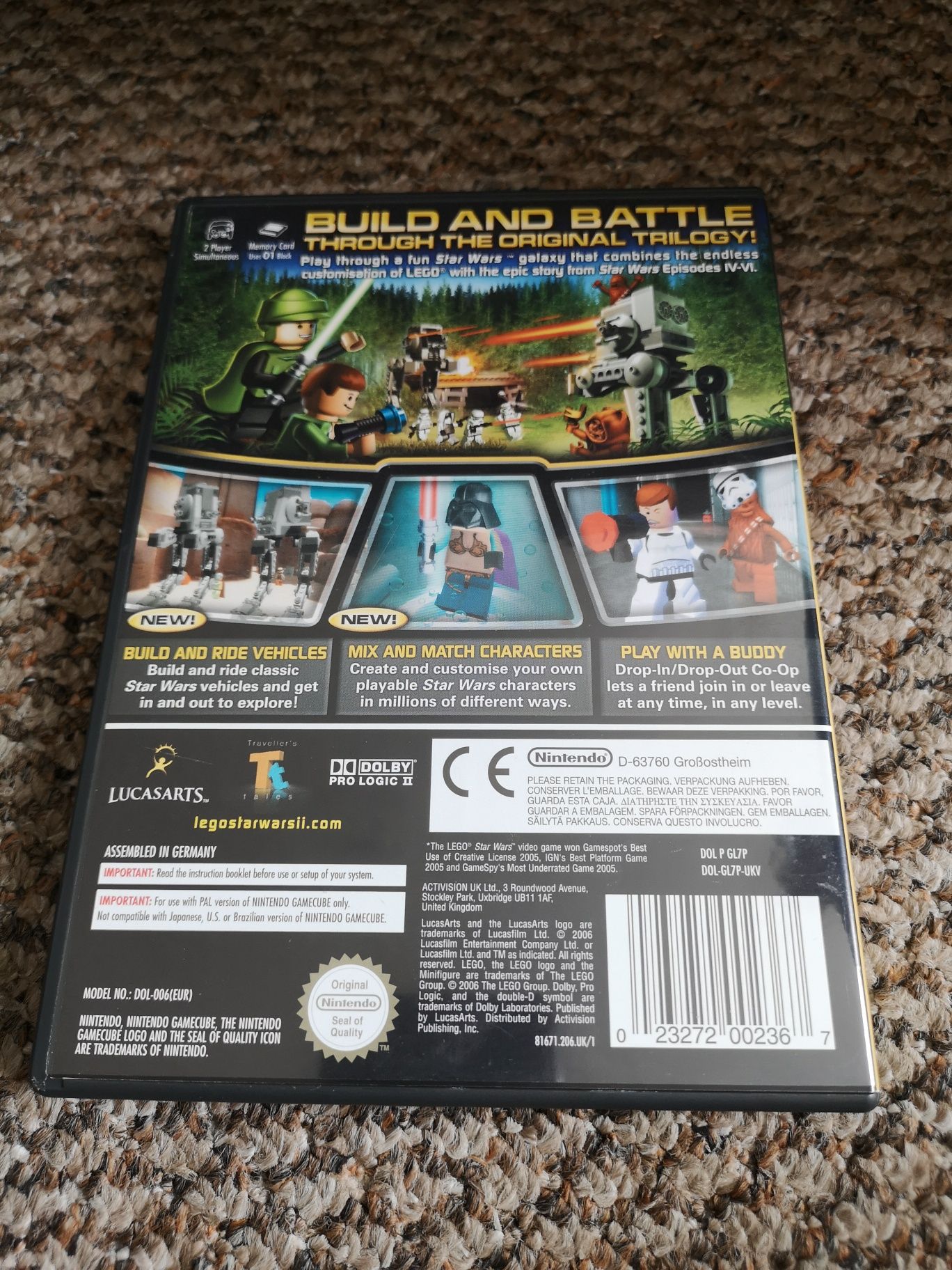 Nintendo Gamecube gra Lego Star Wars II The Oryginal Story ideał PAL