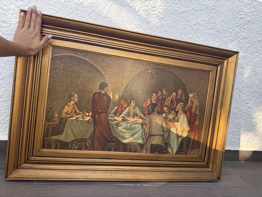 Quadro antigo com moldura