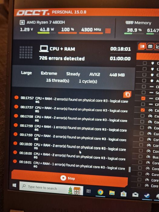 Komputer Gamingowy Ryzen 7 4800h|Rtx 3050|16gb ram|512gb ssd nvme