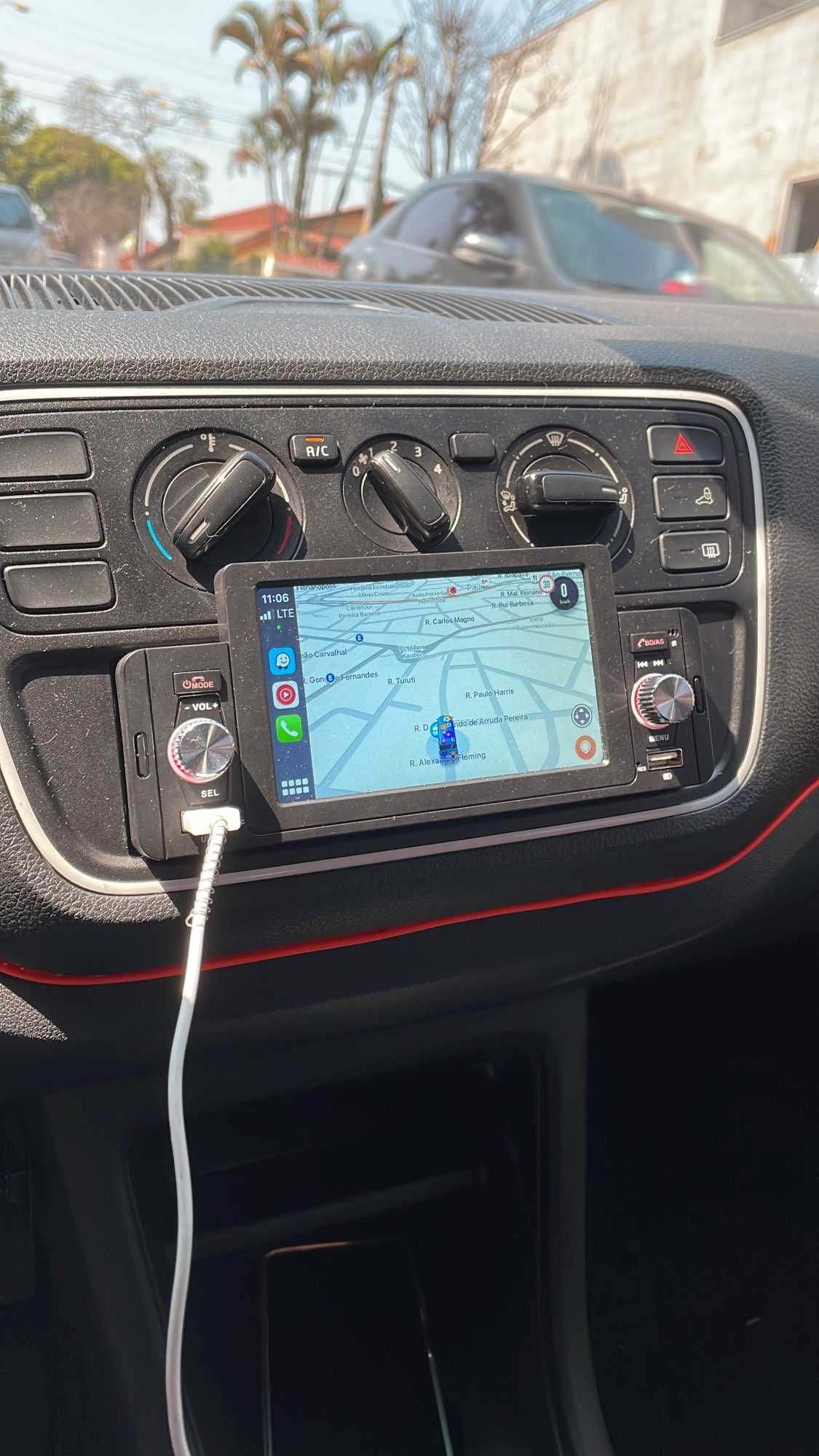 Auto Radio 1 DIN com Ecra táctil de 5 polegadas