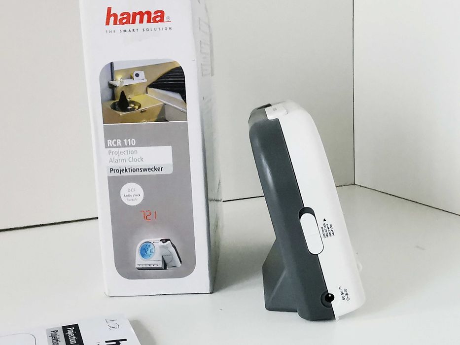 Budzik Projekcyjny Hama RCR 110 Radiowy DCF Podświetlany LCD