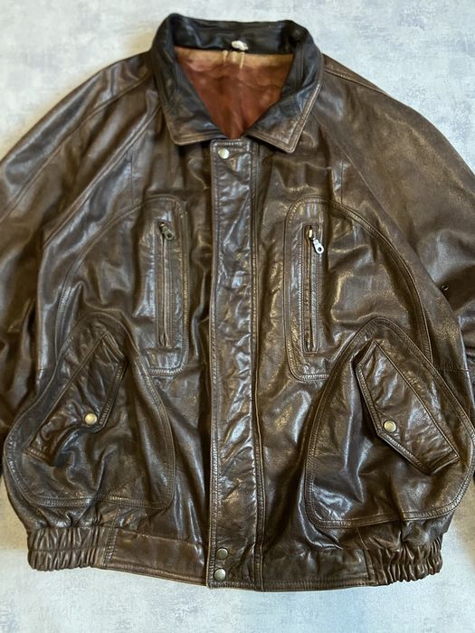 Prawdziwa skóra ciężka pilotka wojskowa