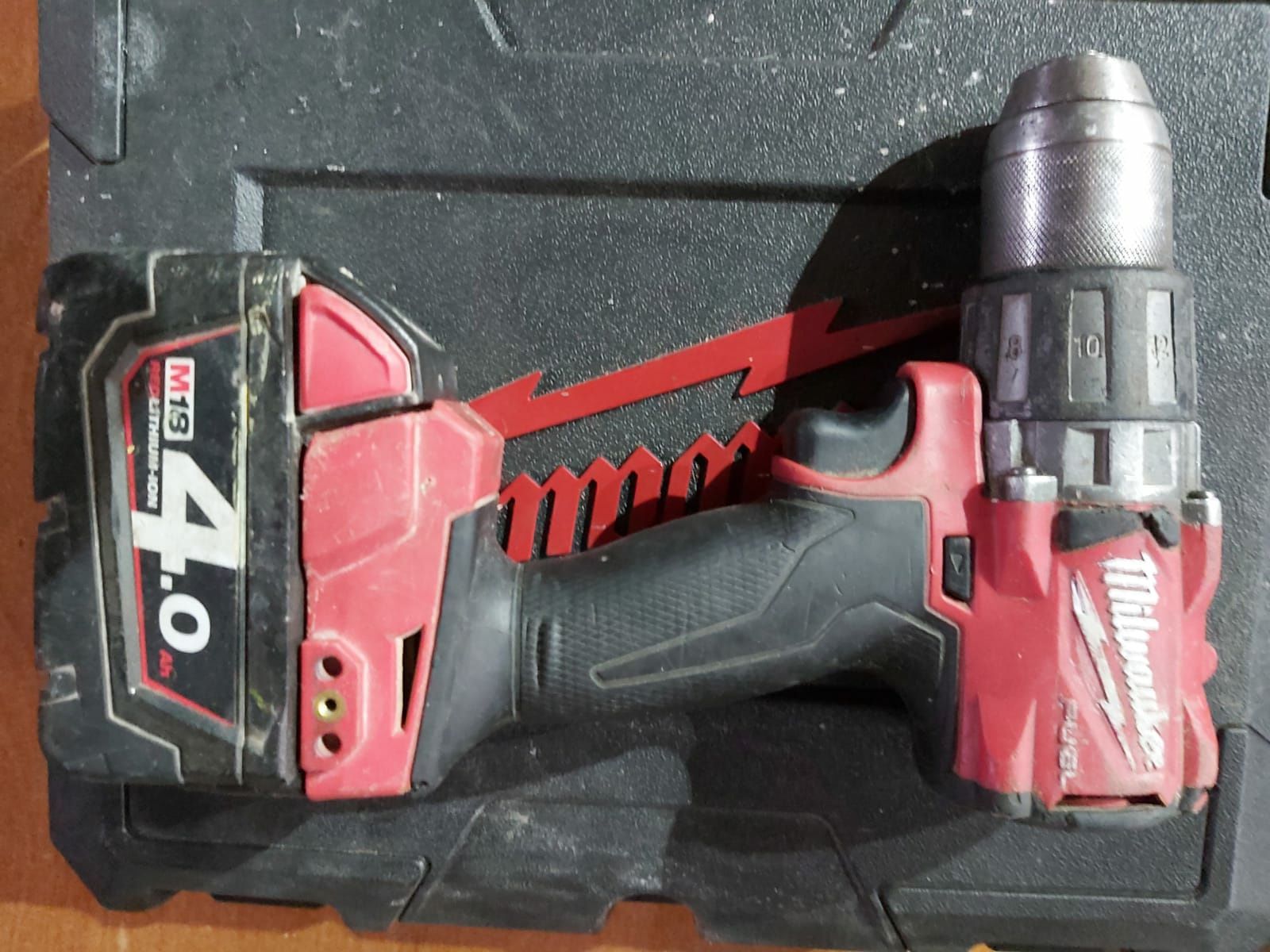Milwaukee M 18 FPD wiertarko wkrętarka + bateria 4Ah walizka gratis