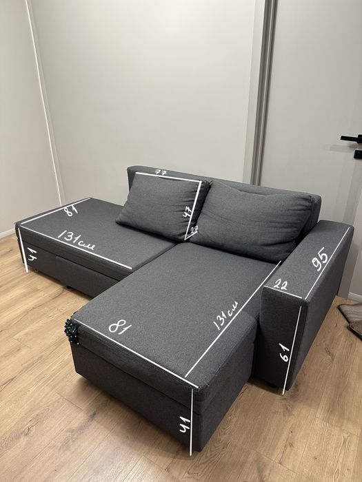 Продаю розкладний диван (3 позиції) б/у